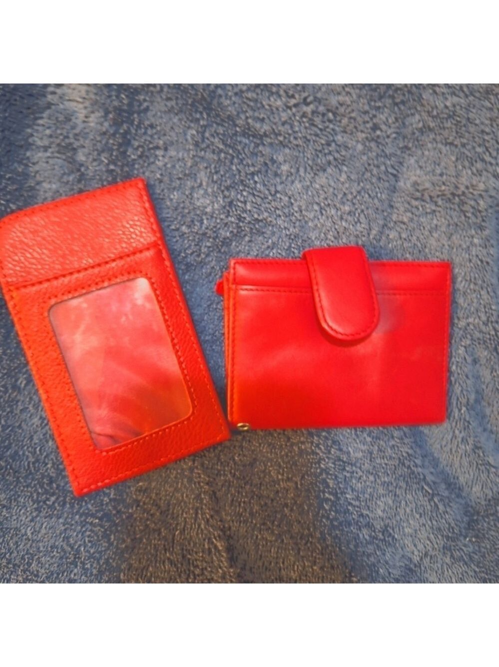 Buxton Pink Leather Wallet Card Holder Set
